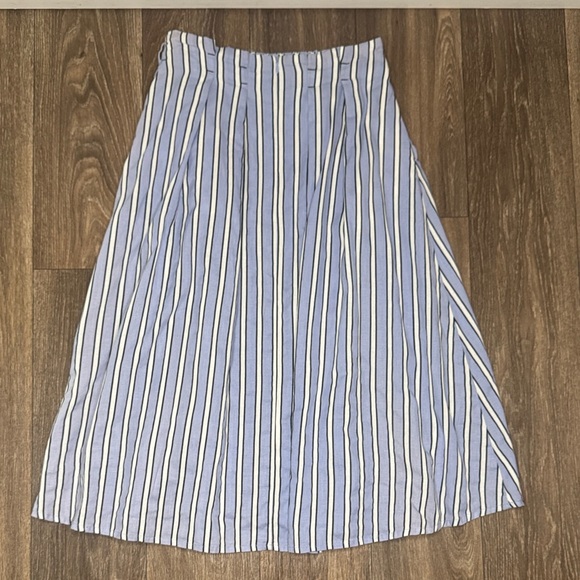 Zara A-Line Skirt in Blue and White Stripes Women’s XS - Picture 11 of 12